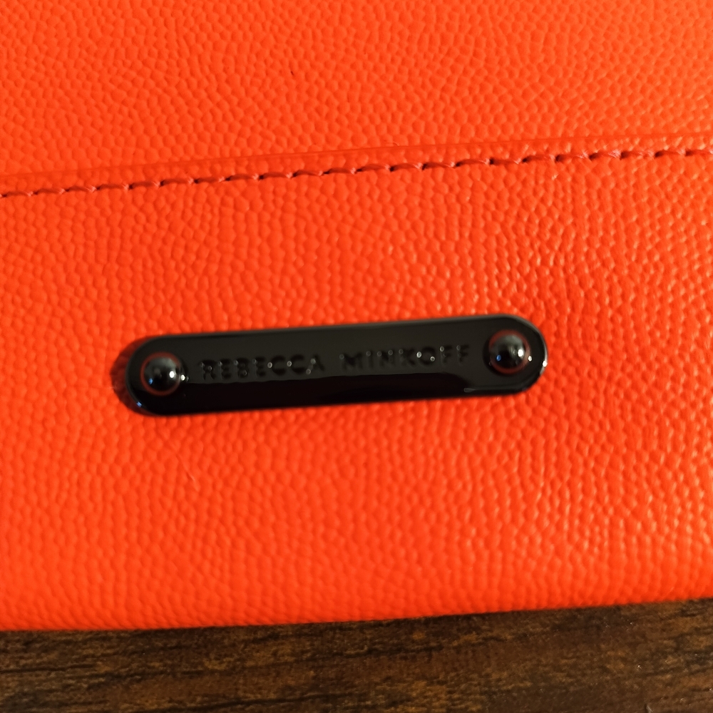 Rebecca Minkoff  Envelope Clutch Purse Bag Zipper Edge - Picture 4 of 7